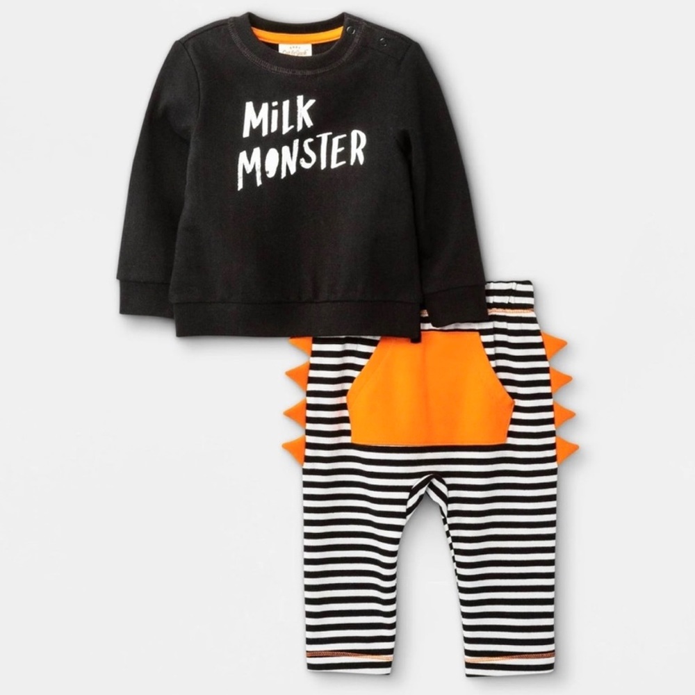 Baby Boy Milk Monster matching set